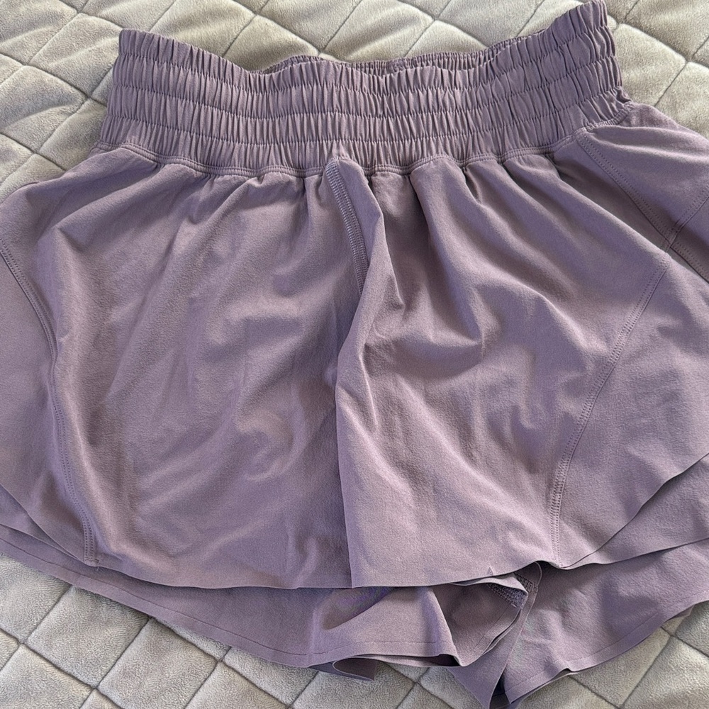 lululemon athletica Lavender Smocked Waist Athletic Shorts